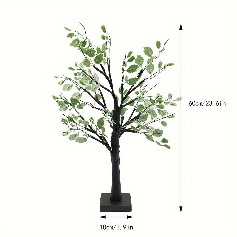 White Birch Tree LED Night Light - USB Powered, Flexible Branches for Cozy Bedroom & Home Decor, Perfect for Weddings, Parties & Festivals FJORD