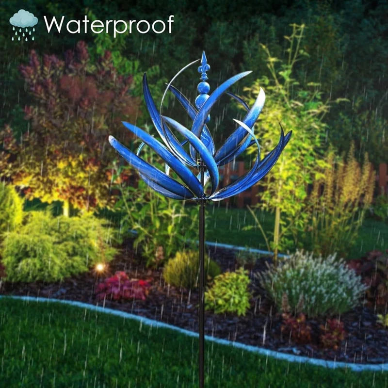 Metal Garden Wind Spinner | 360° Rotating Outdoor Decor FJORD