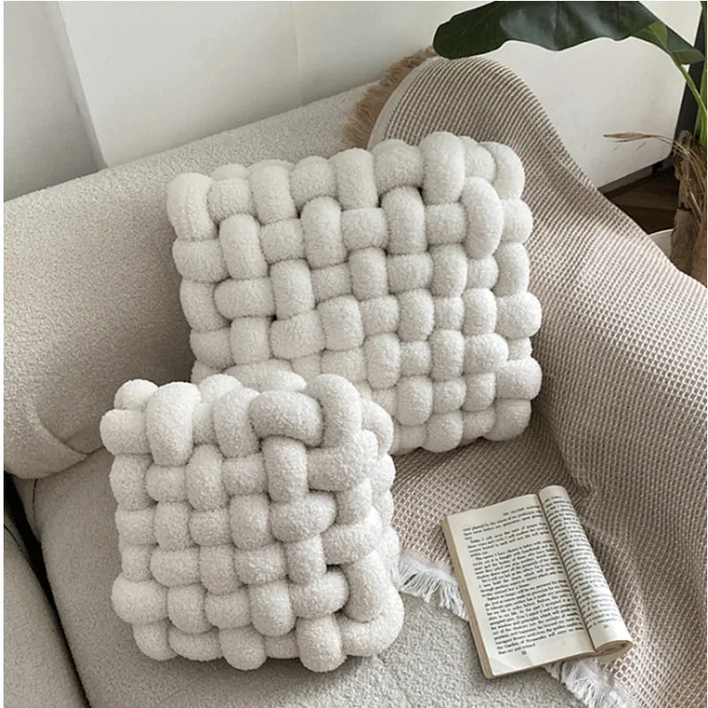 1PC Soft Nordic Knot Cushion | Creative Plush Pillow for Bed, Lounge, and Car Decor | Elastic Gift for Kids & Home