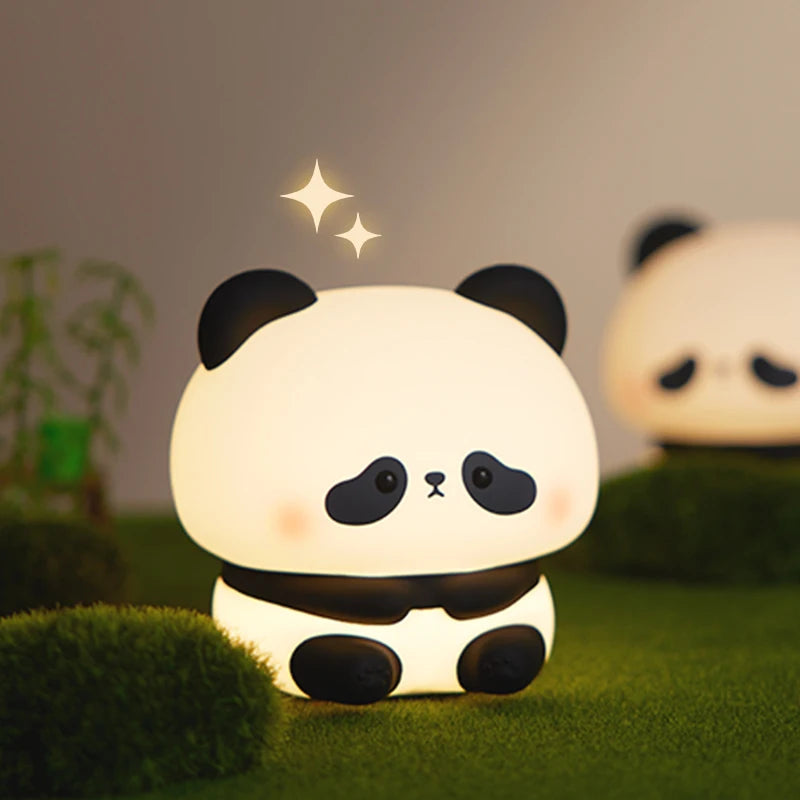 Panda LED Night Light | Cute Silicone Night Light USB Rechargeable Touch Night Lamp Bedroom FJORD
