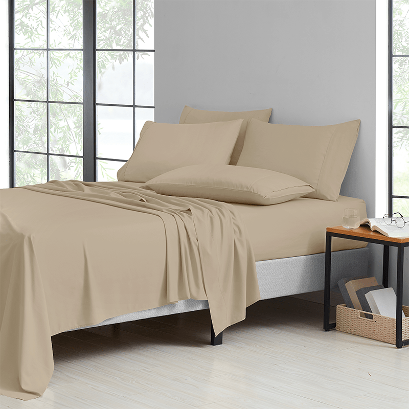 Luxury Bamboo 6-Piece King Size Sheet Set - 2000 Thread Count, Cooling, Organic, 16" Deep Pockets, Wrinkle & Fade Resistant, Soft & Breathable