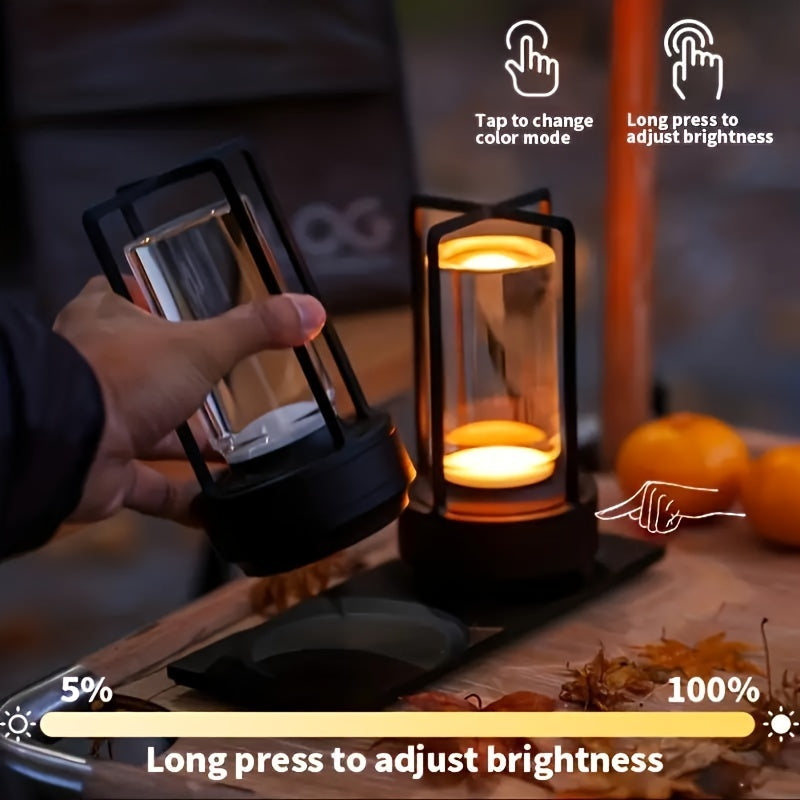 Rechargeable Crystal Table Lamp | 2000mAh LED | Cordless, Touch Dimming | Ideal for Bedside, Bar, and Outdoor Use FJORD