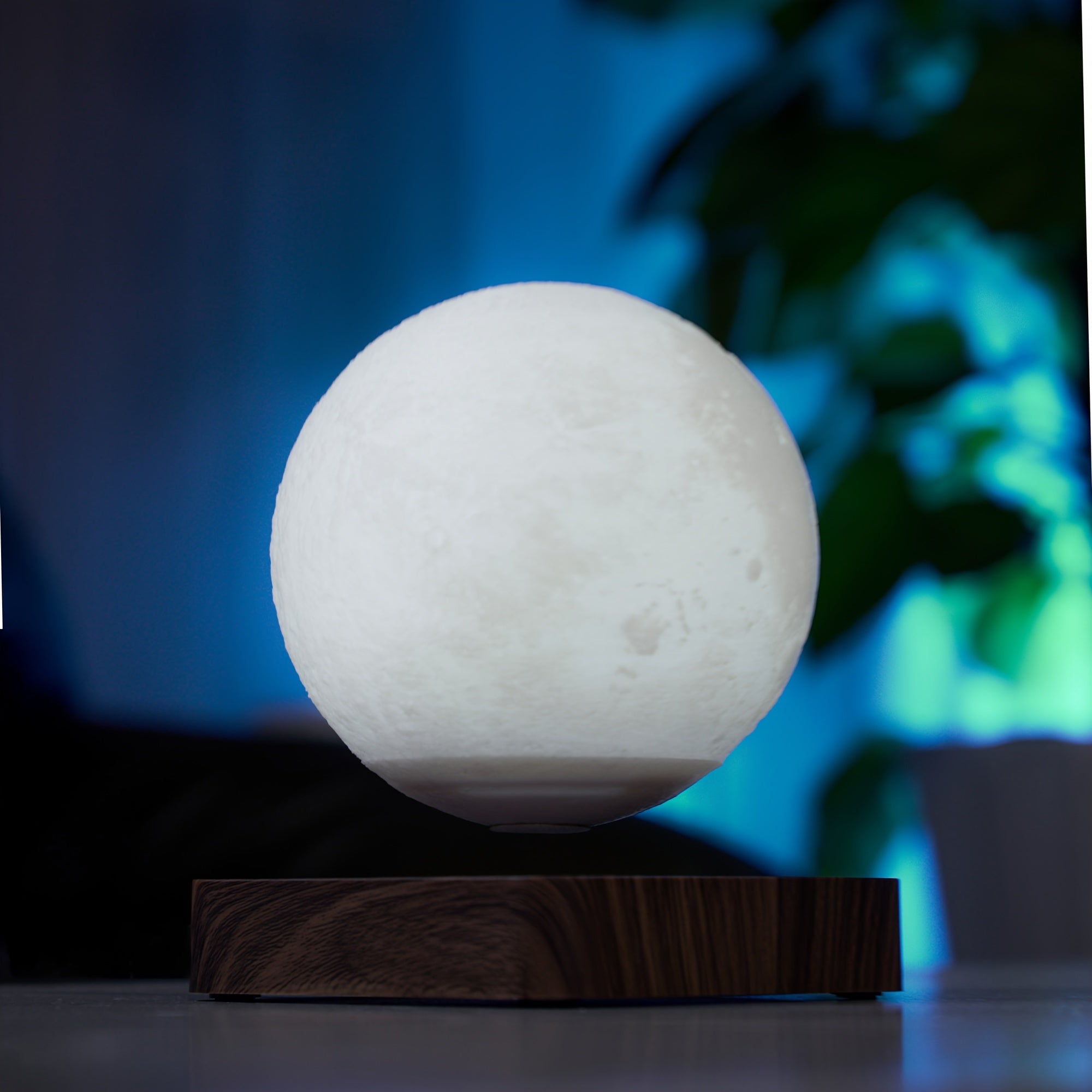 Levitating Moon Lamp - Wireless Magnetic Floating LED Light, Rotating Table Lamp with 3 Lighting Modes for Home, Office, and Bedroom Décor FJORD