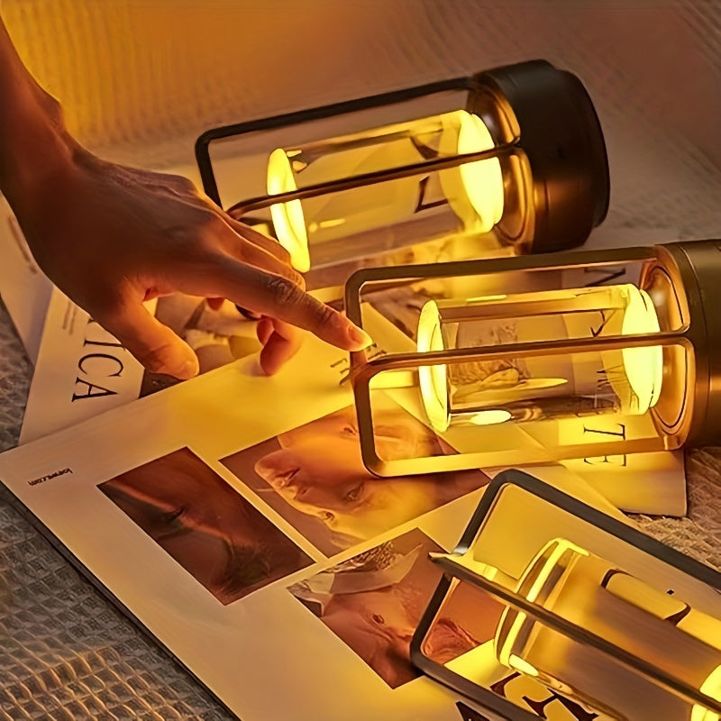 Rechargeable Crystal Table Lamp | 2000mAh LED | Cordless, Touch Dimming | Ideal for Bedside, Bar, and Outdoor Use FJORD