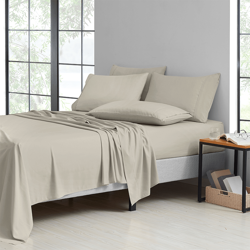 Luxury Bamboo 6-Piece King Size Sheet Set - 2000 Thread Count, Cooling, Organic, 16" Deep Pockets, Wrinkle & Fade Resistant, Soft & Breathable