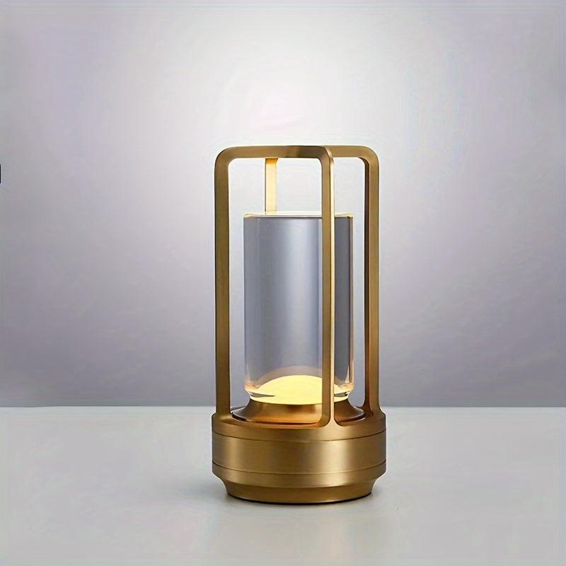 Rechargeable Crystal Table Lamp | 2000mAh LED | Cordless, Touch Dimming | Ideal for Bedside, Bar, and Outdoor Use FJORD