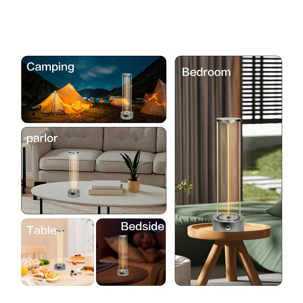 Rechargeable LED Cordless Table Lamp | Touch Desk Light with USB Charging Port | Ideal for Bedroom, Restaurant, Bar, Study & Outdoor Night Lighting FJORD