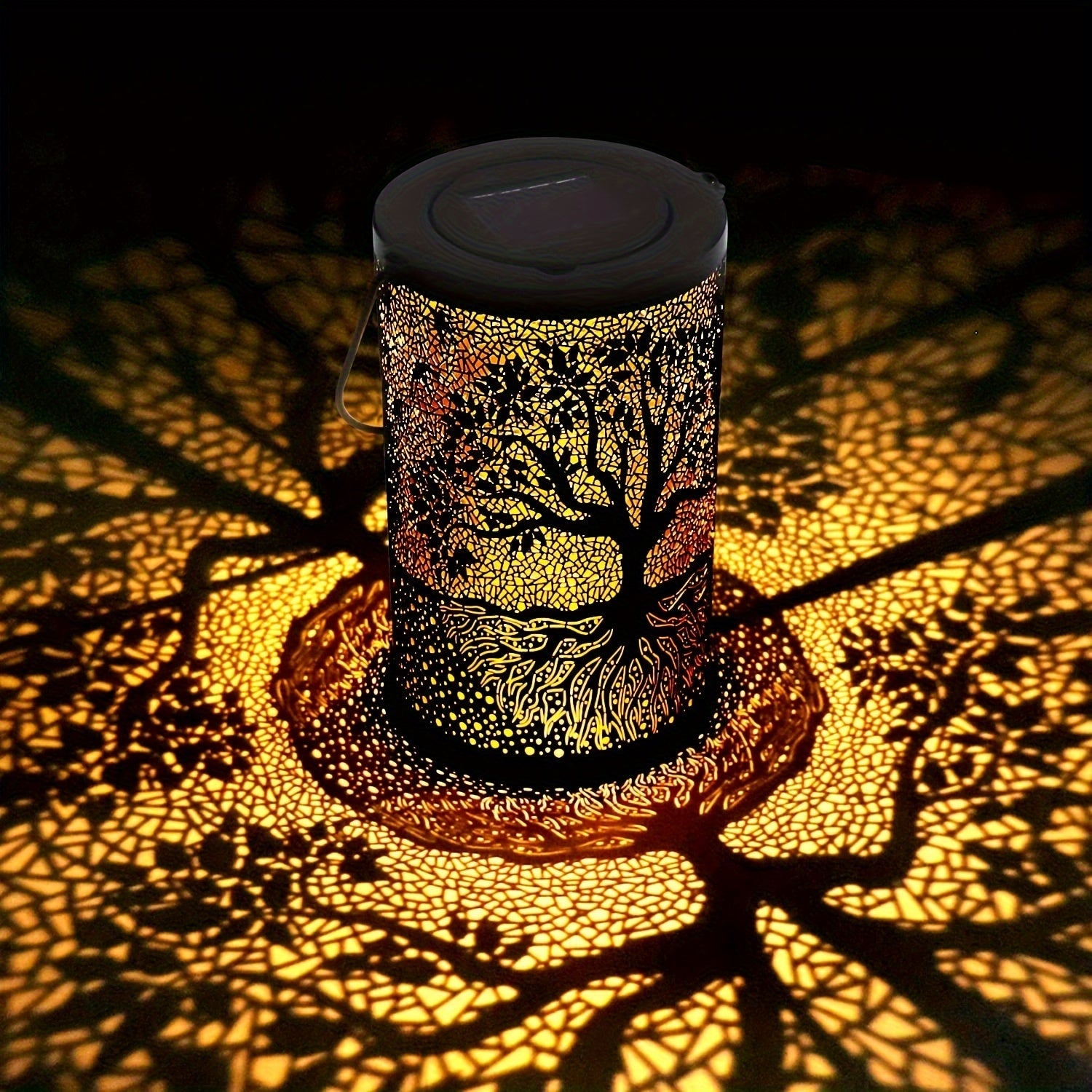 Solar Lantern Lights Outdoor Hanging & Table Lamp - Waterproof Decorative Garden Light for Lawn, Yard, Patio, Pathway, & Porch FJORD