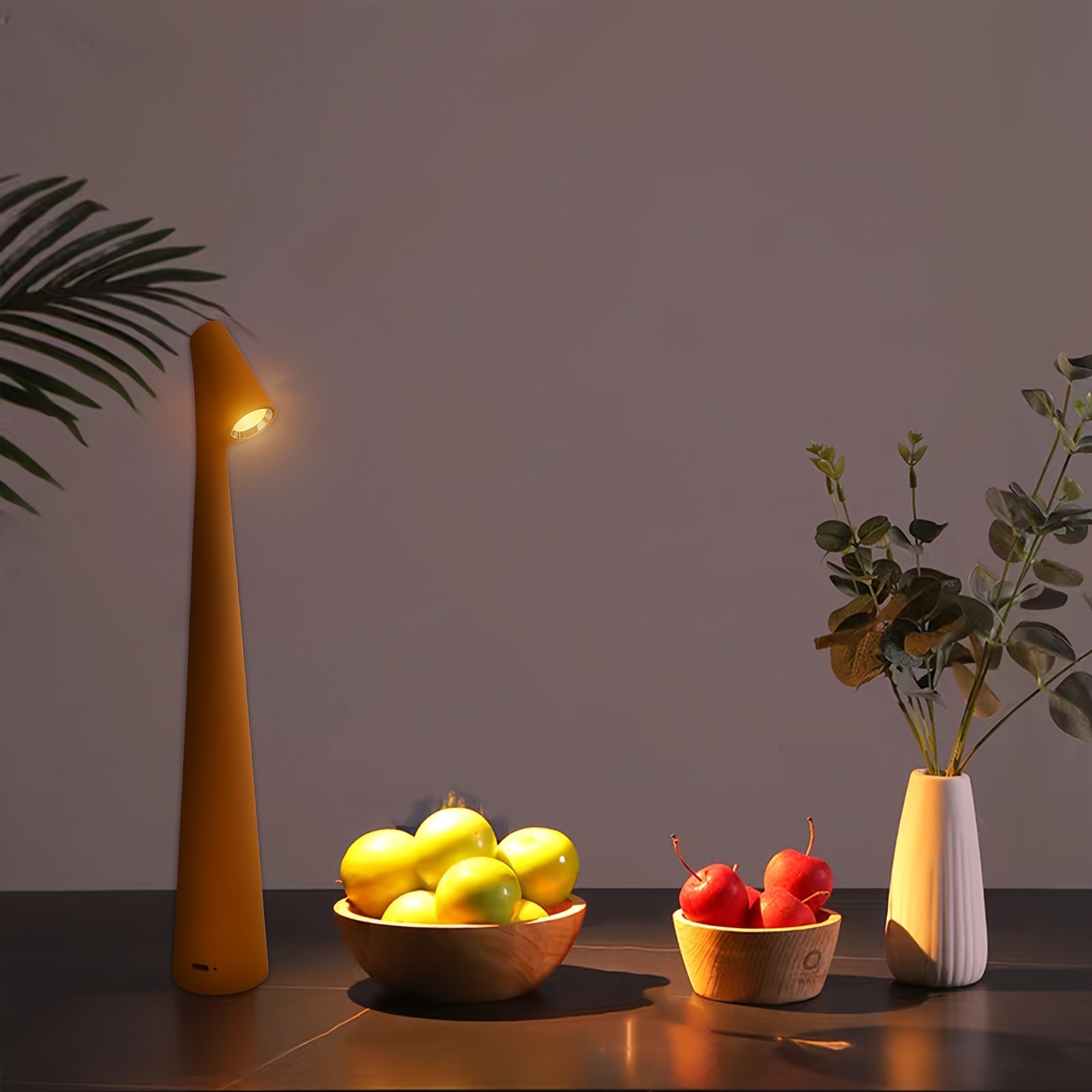 Rechargeable LED Desk Lamp - Dimmable Touch Control, Portable, Wireless, Matte Metal Finish - Perfect for Home Office & Bedroom, Ideal Gift for Design Lovers & Students FJORD