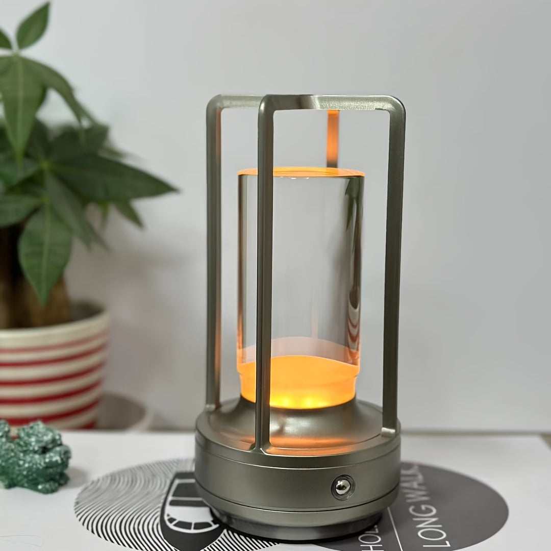 Rechargeable Crystal Table Lamp | 2000mAh LED | Cordless, Touch Dimming | Ideal for Bedside, Bar, and Outdoor Use FJORD