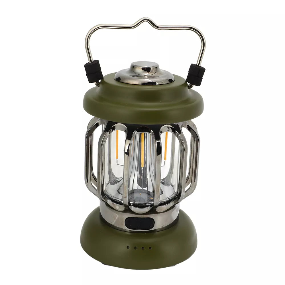 Rechargeable Retro Camping Light | IPX4 Waterproof Hanging Tent Lamp FJORD