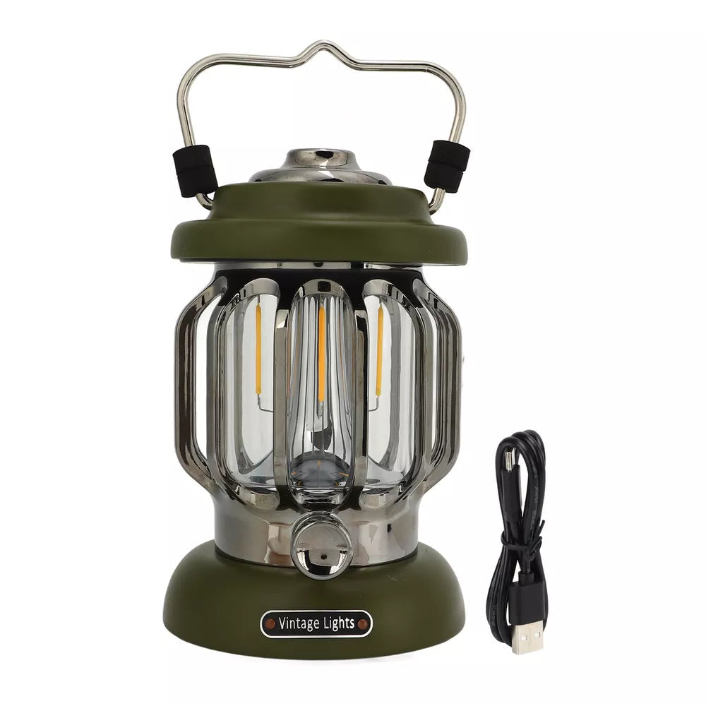 Rechargeable Retro Camping Light | IPX4 Waterproof Hanging Tent Lamp FJORD